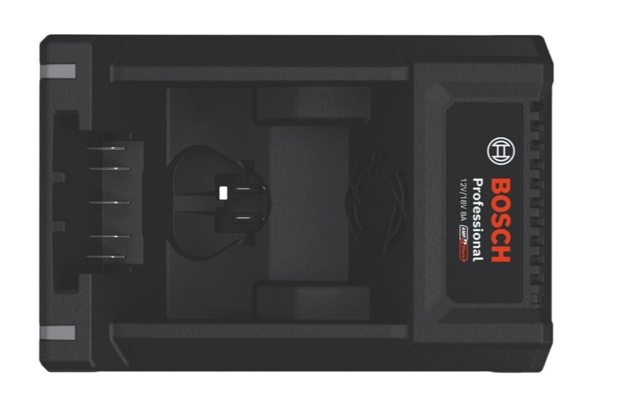 Akku-Ladegerät, 12V/18V, Bosch Professional, Schwarzes Gehäuse